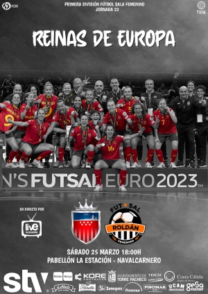 Cartel dedicado a las Tri-Campeonas de Europa