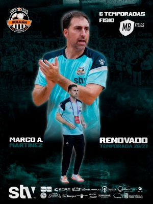 Marco A. Martínez y Clínica MBFISIOS seguirán cuidando de la salud del STV Roldán una temporada más