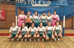 Foto equipo previa inicio partido en Móstoles