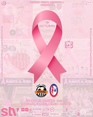 CARTEL DEDICADO A LA LUCHA CONTRA EL CÁNCER DE MAMA