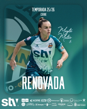 Mayte Mateo seguirá capitaneando el STV Roldán en la temporada 2025/26