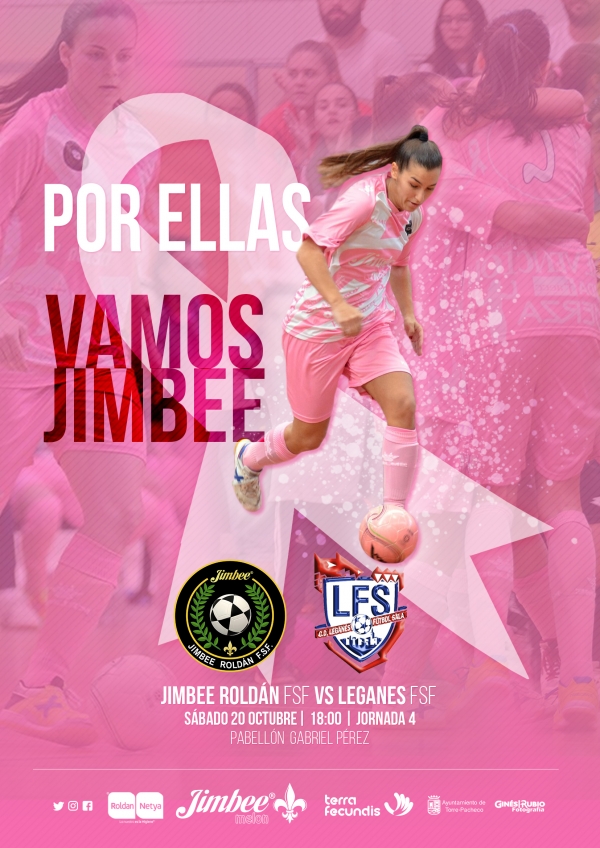 El Jimbee Roldán juega el partido del rosa