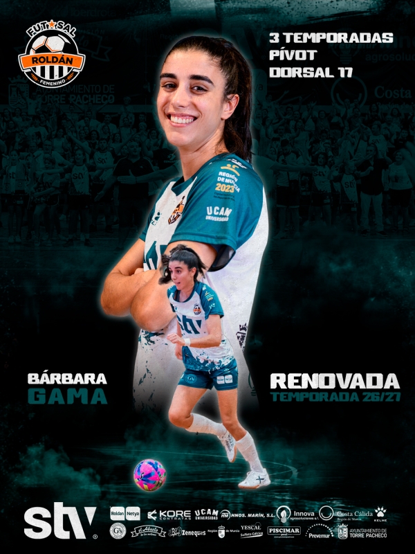Bárbara Gama seguirá creciendo junto al STV Roldán en la temporada 2026/27