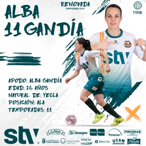 Alba Gandía seguirá poniendo su garra al servicio del STV