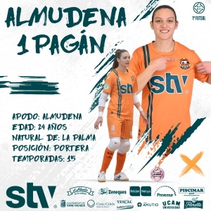 La portería del STV continuará defendida por Almudena Pagan