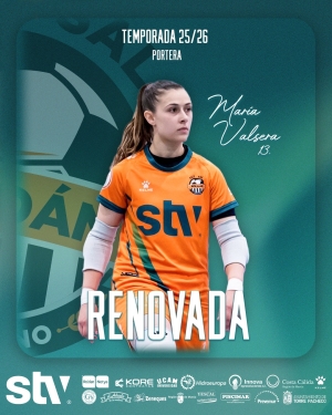 María Valsera renueva con el STV Roldán tras consolidarse en un año histórico para el club