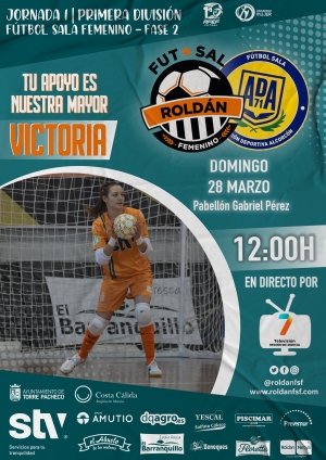 El STV Roldán recibe al Alcorcón en el inicio de la segunda fase